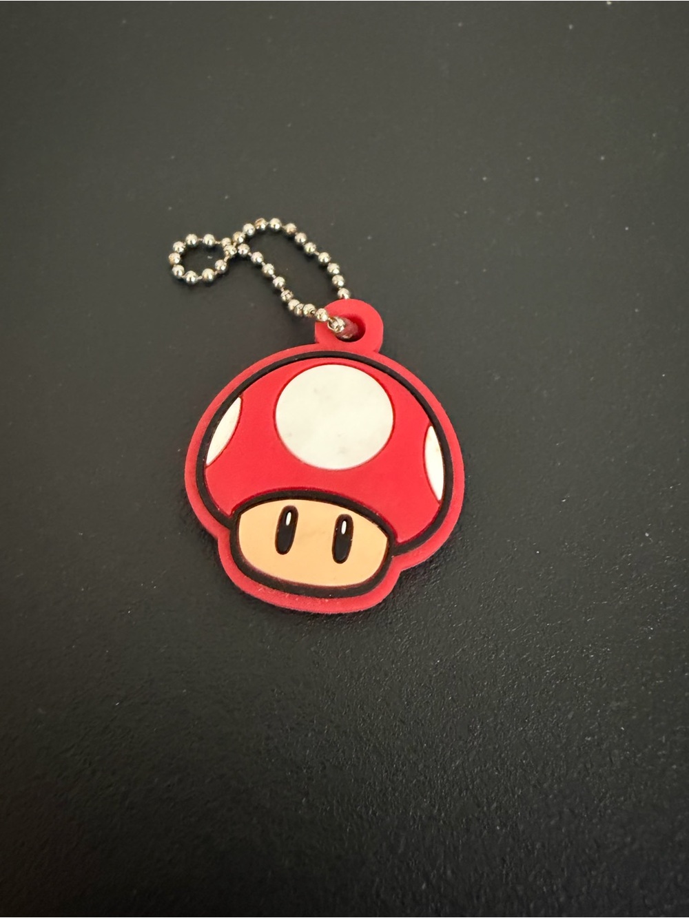 Nintendo Super Mario Supermushroom Red and White Mushroom Charm Keychain